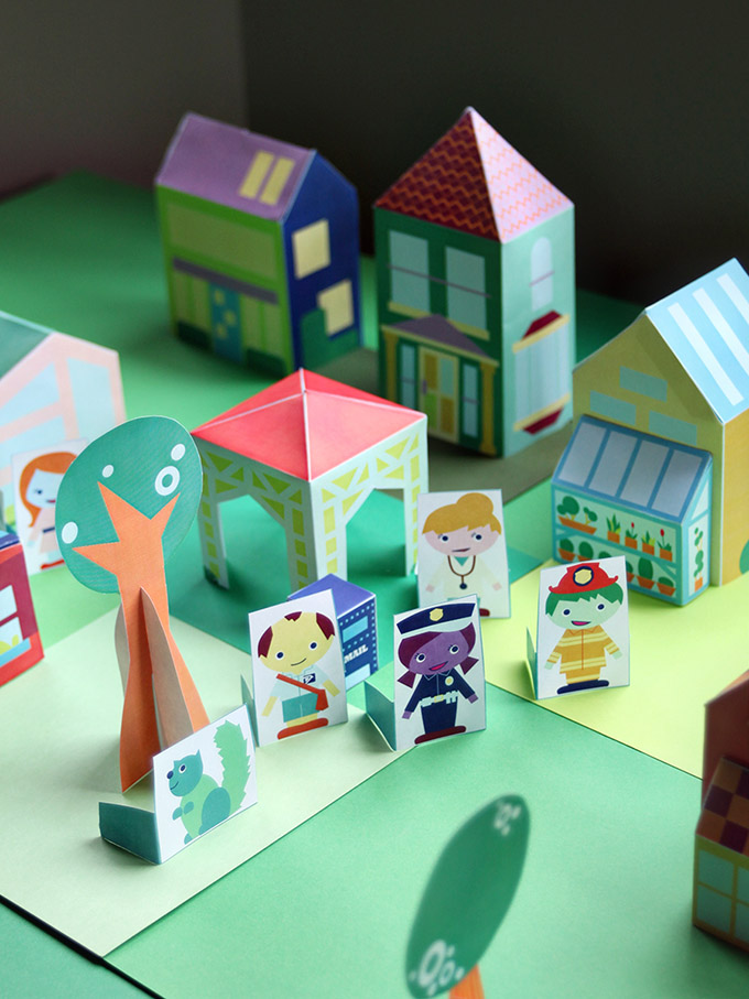 The Neighborhood – Printable Paper Toy Town